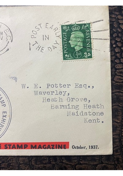 İngiltere 1937 One Hundred Years Of Postal Progress 1837-1937 The Second London Annual Stamp Exhibition Organized By The Stamp Magazine Fdc  Teşhir Ürün