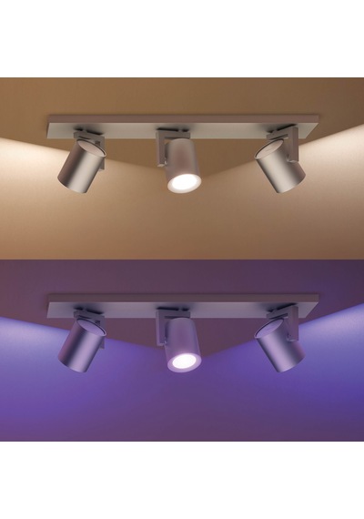 Philips Hue WCA Argenta 3'lü Spot Lamba 3x5.7W (Alüminyum)