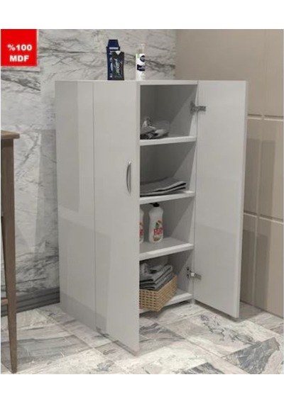 Nisa Tamamı Mdf Çok Amaçlı 4 Bölmeli Mutfak Banyo Dolap Kitaplık Çok Renkli