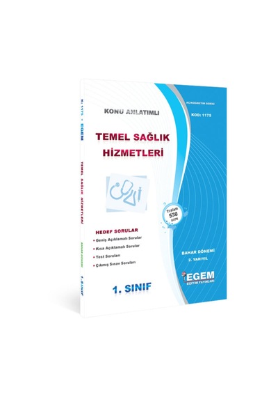 Aöf Temel Sağlık Hizmetleri Bahar Konu Anlatımlı Soru Bankası