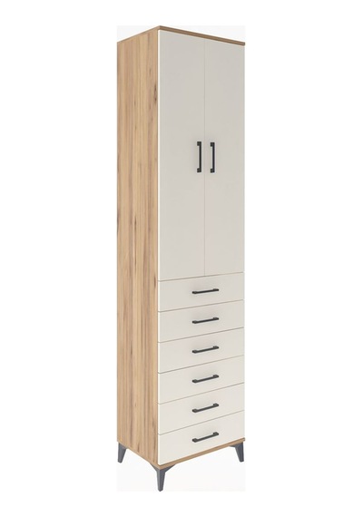 Hyperion Dolap 4 Raflı 6 Çekmeceli 2 Kapaklı 60x44x243 Çam-ay... Çam Hyperion Dolap 4 Raflı 6 Çekmeceli 2 Kapaklı 60x44x243 Çam-ay... Çam