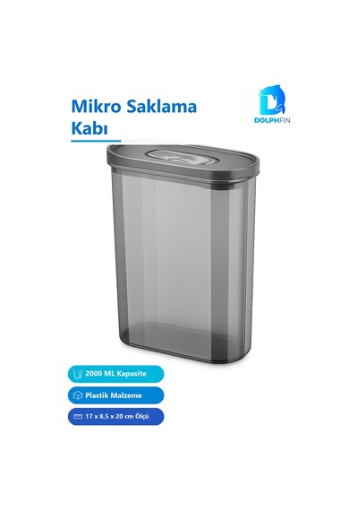 Mikro Saklama Kabı 2000 Ml Çok Renkli Plastik