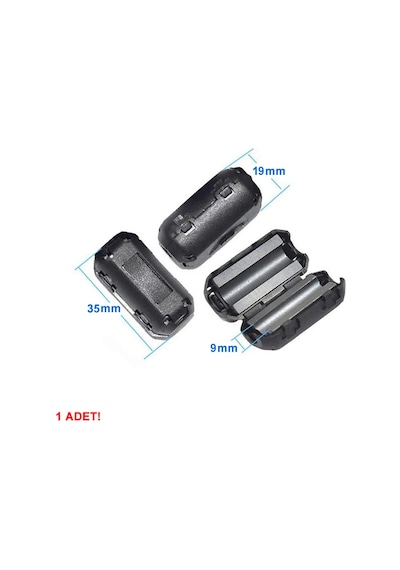 9mm Ferrit Halka Filtre Kablo Gürültü Bastırıcı Azaltıcı Yüzük Bead Rfı Emı Girişim Engelleyici Besl