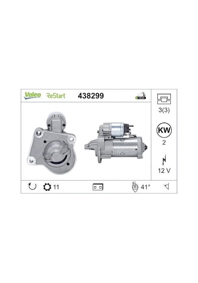 Valeo 12V Marş Motoru 11 Diş Ford Focus C-Max/Focus/Mondeo/S-Max/ N11.270