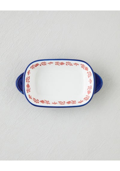 Verlure New Bone China Çerezlik 21x12 Cm Bordo