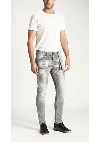 Barmore Holy Moly Grey Wash Jean Gri