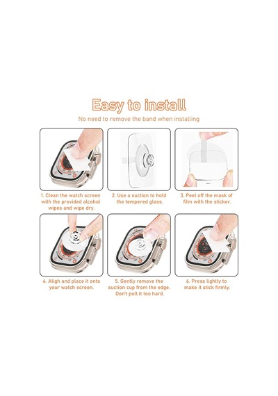 Apple Uyumlu  Watch Ultra 49mm Ekran Koruyucu Flexible Esnek Cam 2 Adet