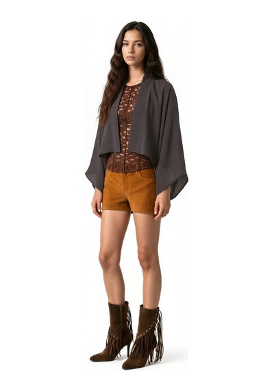 Hiccup Busem Kadın Kimono Siyah 02