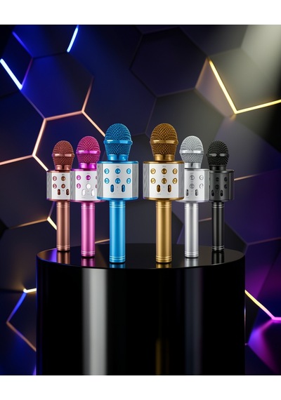 Karaoke Mikrofon Bluetooth Bağlantılı Aux Girişli Uczzzkaraokemikrofonn1