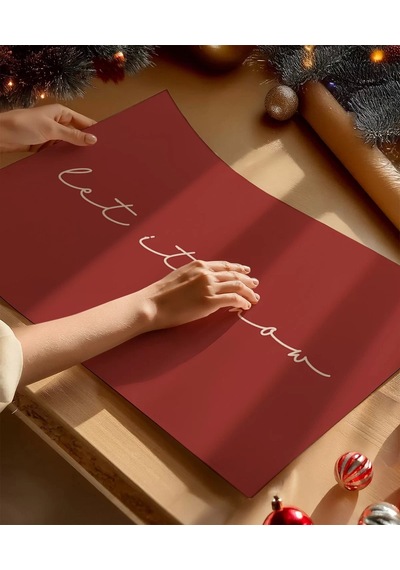 Çerçevesiz Poster Sade Yılbaşı Mesajı
