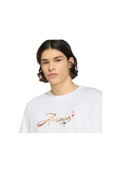 Adidas M Cafe Scrıpt T Beyaz Erkek T-shirt Kb2503