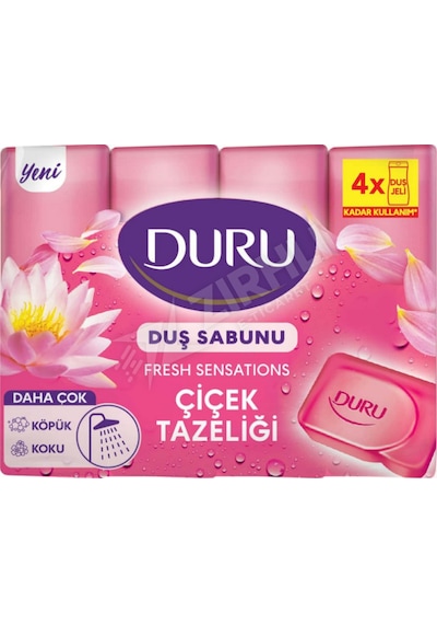2 Adet Duru Fresh Duş Sabunu Çiçek Tazeliği 4x150 Gr Diğer