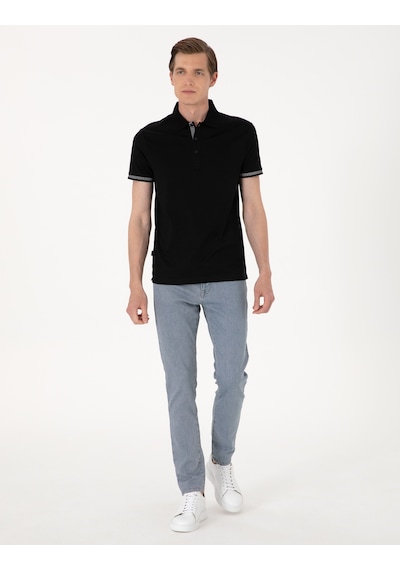 Pierre Cardin Erkek Siyah Tişört 50302616-vr046 Siyah