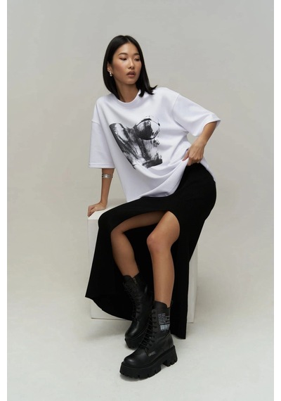 Corset Beyaz Oversize Beyaz