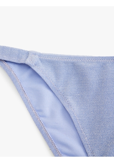 Koton Parıltılı Slip Bikini Altı Astarlı Lila 4sak00102mm