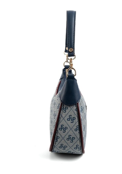 Silver Polo Sp1180 Kadın Omuz Çantası Monogram Gri-laci-bordo