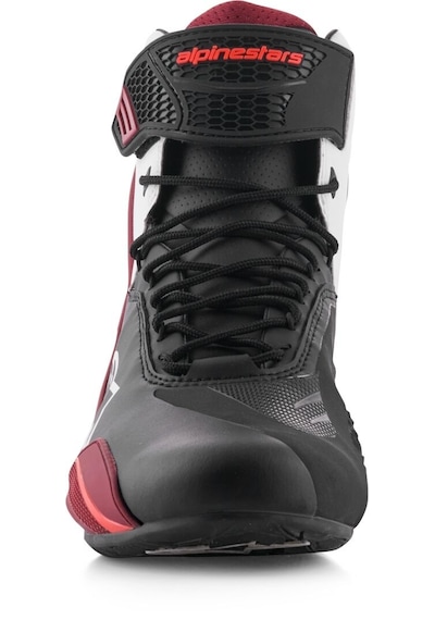 Alpinestars Faster-4 Motosiklet Bot Kırmızı-beyaz