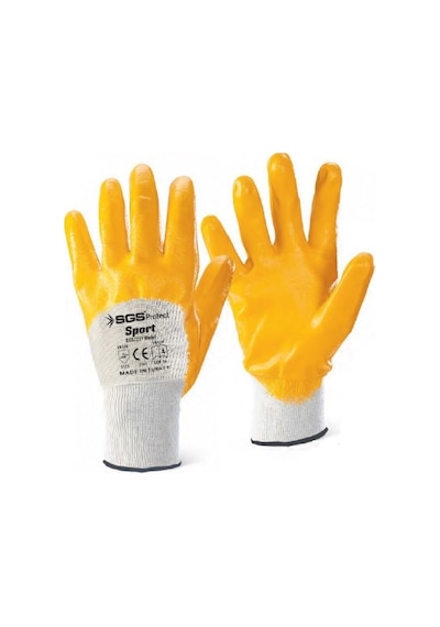 Sgs7211 Sport-10 Latex Kaplı Pamuk Eldiven 10 Adet