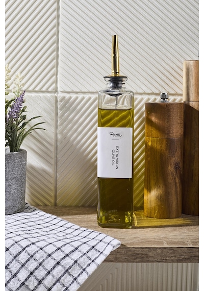 Molivet Gold Kapak 500ml Cam Yağdanlık-sosluk-sirkelik