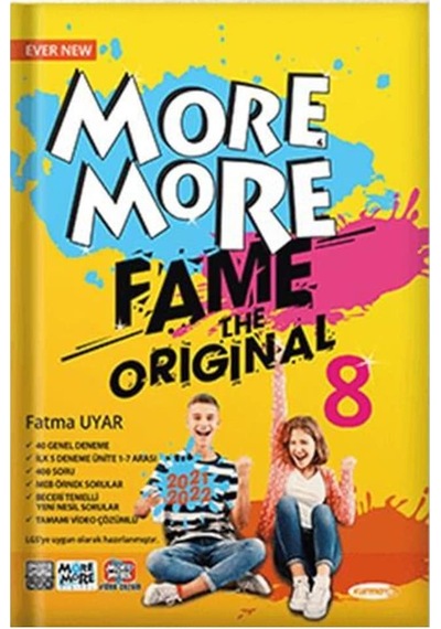 8 Sınıf More More Fame The Original 40 Deneme Kurmay Elt Yayınlar