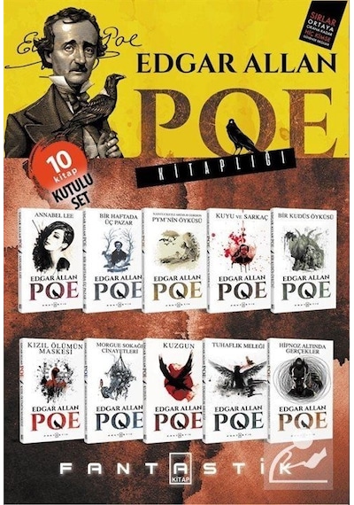 Edgar Allan Poe Set-10 Kitap Takım - Edgar Allan Poe - Fantastik Kitap