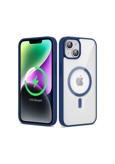 Lexroo İphone 13 Mag Safe Wireless Şarj Özellikli Silikon Ege Tpu Kılıf - Açık Mavi
