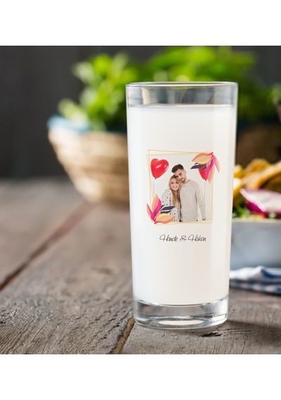 Kişiye Özel Renkli Baskılı İsimli Fotoğraflı Rakı Bardağı-28