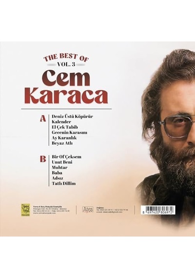 Cem Karaca The Best Of Vol. 3 Plak Lp