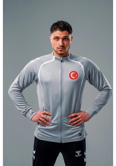 Hummel Target Milli Takım Kamp Eşofman Üstü Gri