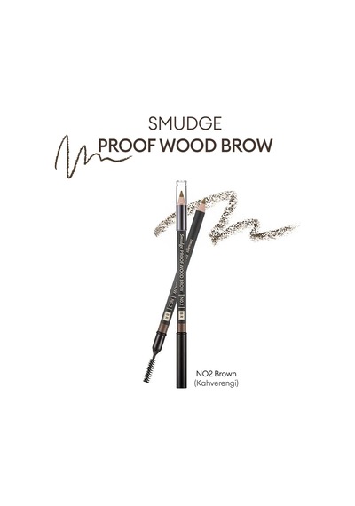 Missha Smudge Proof Wood Brow Bulaşmayan Kalıcı Doğal Kaş Kalemi Brown