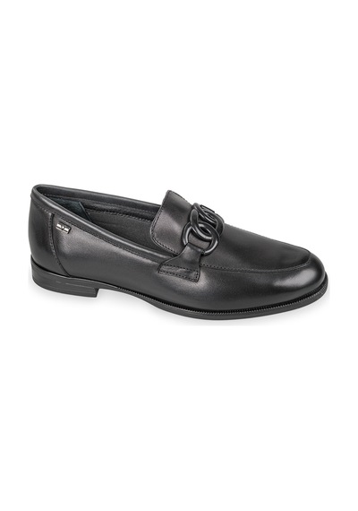 Oxford Klasik Kadın V49704 Valleverde Calz.donna Scarpa Nappa Nero Siyah