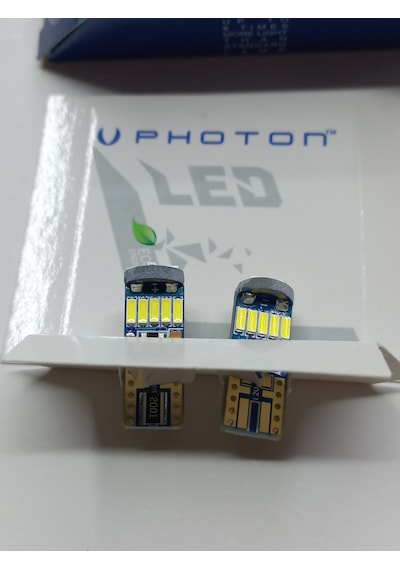 Photon Ph7023 12v T10 Dipsiz Ampul 15 Led 2 Li Set - Beyaz Işık