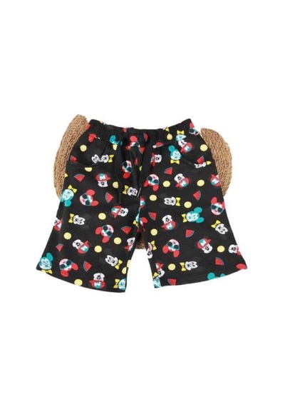 Sea Bubbles Mickey Erkek Çocuk Şort Siyah
