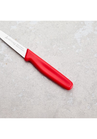 Aryıldız Solo Sebze Bıçağı Kırmızı 10 Cm Renkli