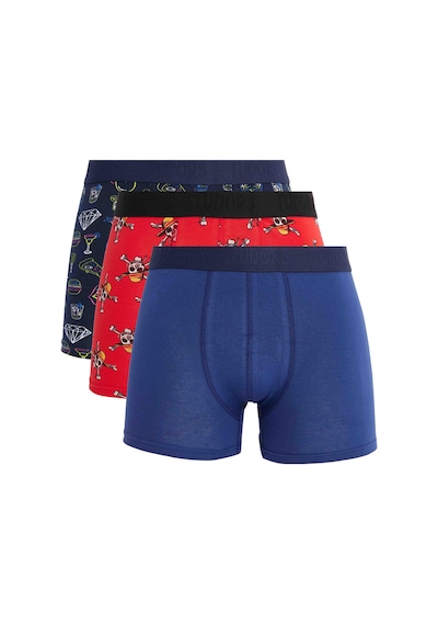 Tudors Erkek 3'lü Pamuk Likralı Esnek Kumaş Boxer-33203 Multi
