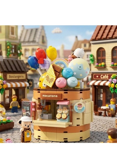 P881201 Panlos Teddy Bear Koleksiyonu Dondurma Dünyası 354 Parça Block Oyuncak