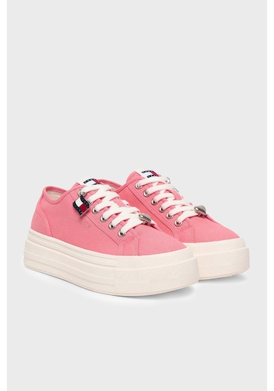 Tommy Jeans Kanvas Platformlu Süslemeli Sneaker Ayakkabı Bayan Ayakkabı En0en02959 Tı5 Pembe Tommy Jeans Kanvas Platformlu Süslemeli Sneaker Ayakkabı Bayan Ayakkabı En0en02959 Tı5 Pembe