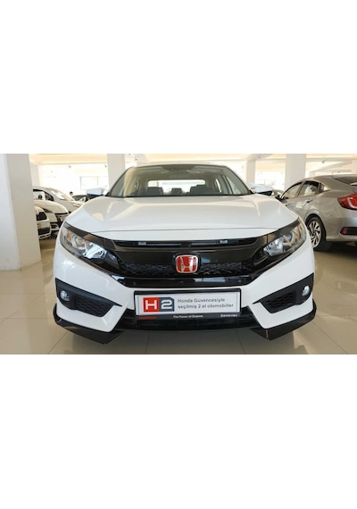 Honda Cıvıc Fc5 2016-2021 Çıkıntılı Ön Flap Pıano Black