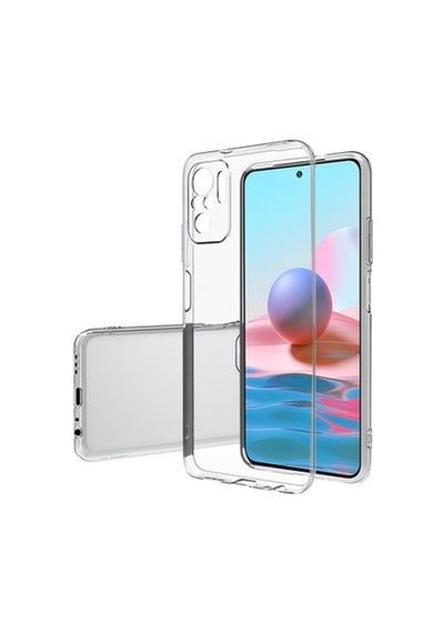 Xiaomi Redmi Note 10 Pro İle Uyumlu Kılıf Şeffaf Kamera Korumalı Esnek Silikon Telefon Kılıfı Kapak