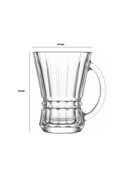 Lav 6 Parçalı Çay Bardağı Seti, Venus Serisi, 150 Ml, İçecek Bardakları Çok Renkli