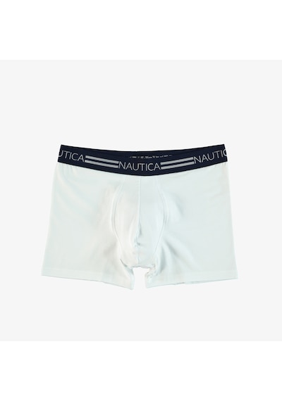 Nautica 3'lü Erkek Renkli Boxer Beyaz