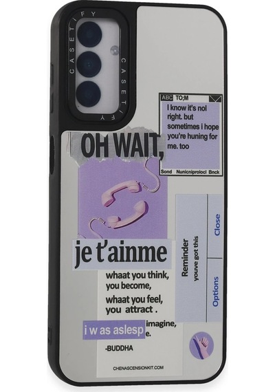 Uray Store Samsung Galaxy Uyumlu  M14 5g Kılıf Mirror Desenli Kapak - Mirror - 4