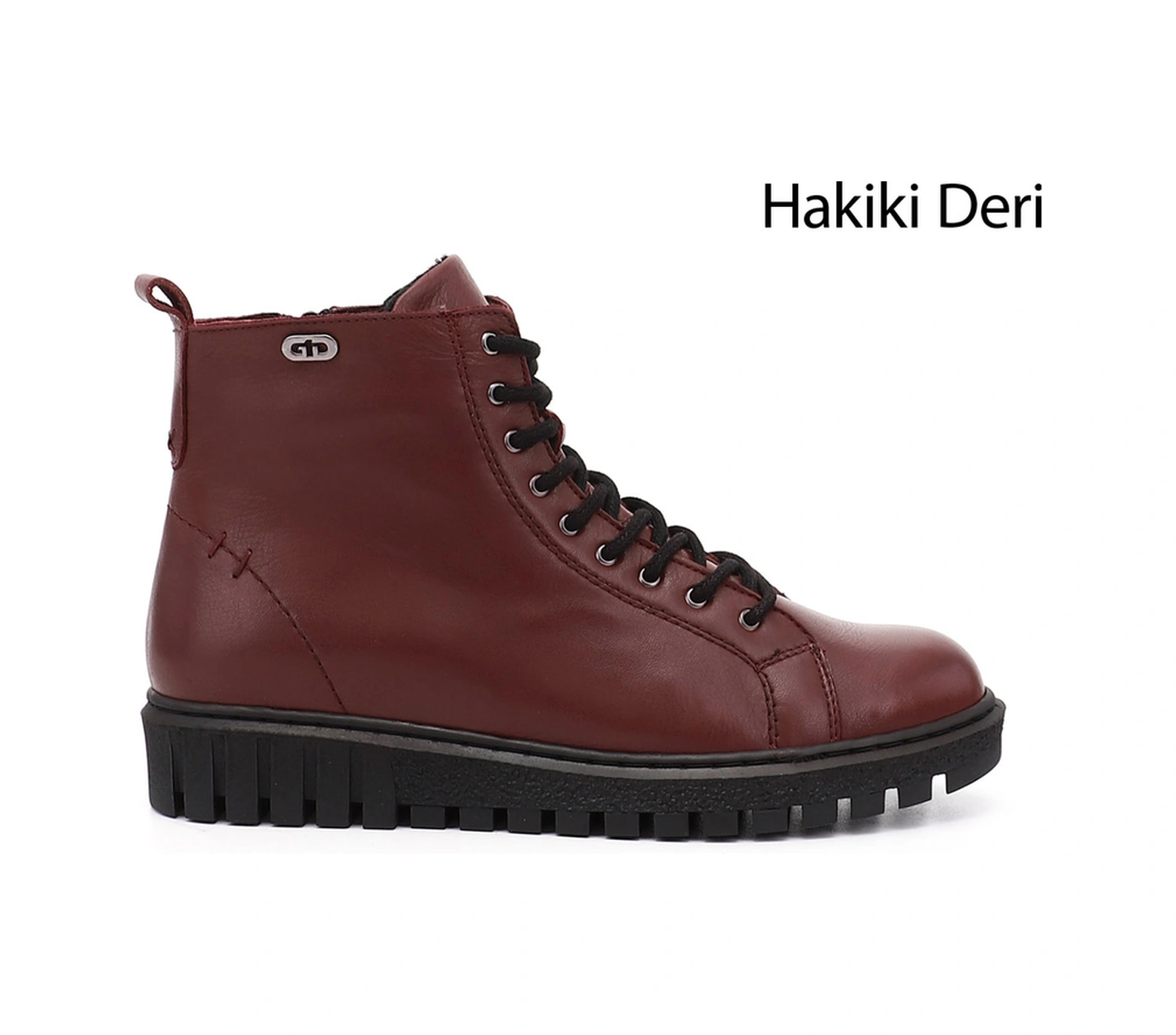 Gönderi(R) Gönderi R Kadın Bordo Antik Fermuarlı Kauçuk Taban Hakiki Deri Postal Bot Dkzb61310402 Bordo