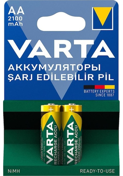 Varta Accu Power Şarj Edilebilir Ni-Mh AA Kalem Pil 2.100 mAh 2 Adet