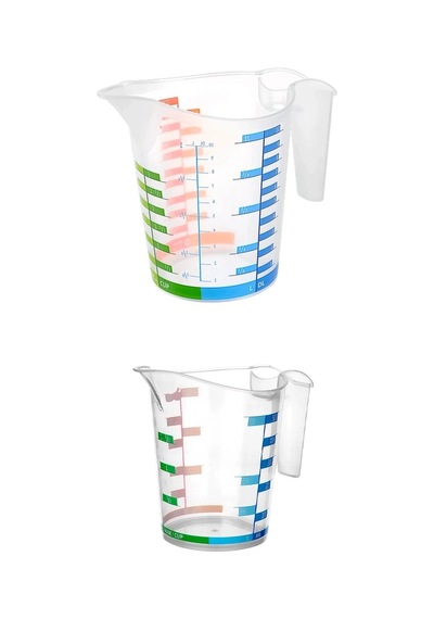 Hubrendy Çer Ölçü Kabı Dereceli Renkli 1000 Ml + 500 Ml Set 504512