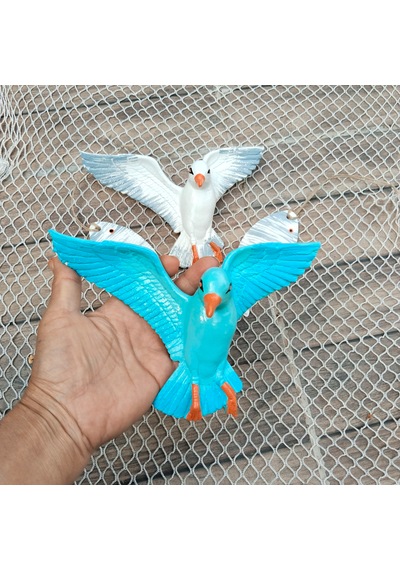 Seçenekli Martı Balık Set 1 Martı 2 Balık Turkuaz