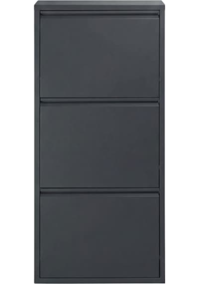 Üçlü Metal Ayakkabılık Premium Antrasit Antrasit