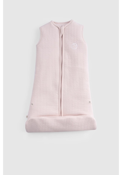 Elyaf Dolgulu Kapitone Pembe Uyku Tulumu 0-6 Ay Pembe