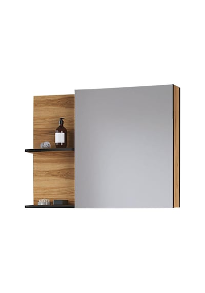 Denko Piramit 90 Cm Banyo Dolabı Üst Modül, Dolaplı Ayna Çok Renkli