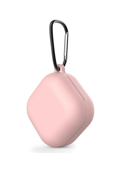 Caseonn Samsung Uyumlu Galaxy Buds Live - Buds Pro Kılıf Askı Aparatlı Mat Silikon Pudra